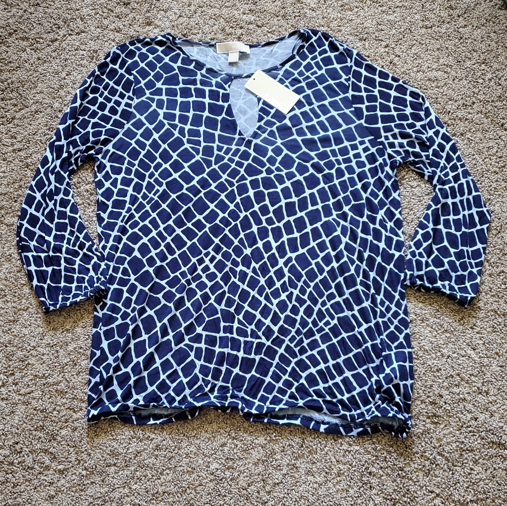**BRAND NEW Women's Michael Kors Patterned Top